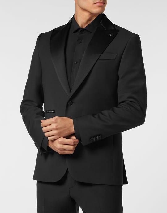 Blazer De Un Botón Slim Fit Gothic Plein - Image 2