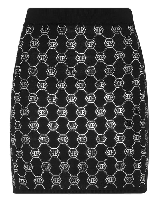 Falda Corta De Punto Monogram - Image 1
