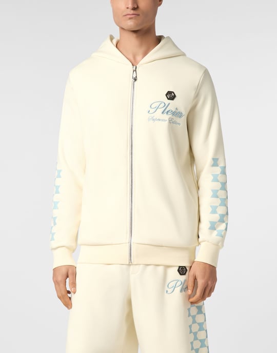 Hoodie Sweatjacket Cote D Azur Checkmate - Image 3