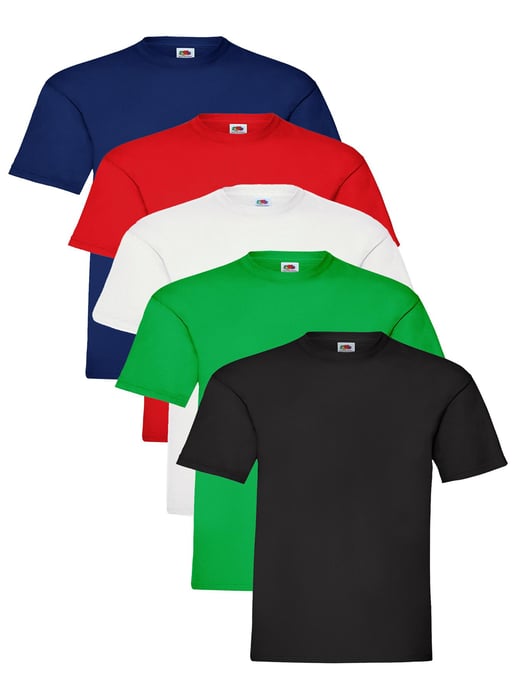 Paquete de 5 camisetas para niños de Fruit of The Loom - Image 1