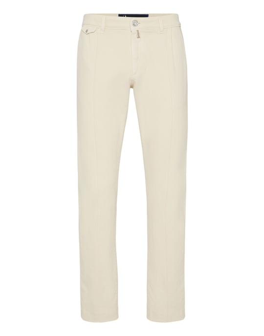 Denim Chinos Fit Trousers - Image 1