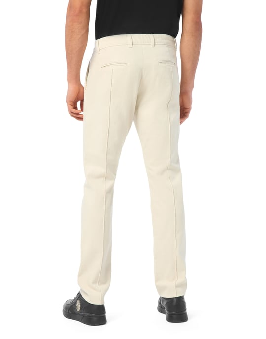 Denim Chinos Fit Trousers - Image 4