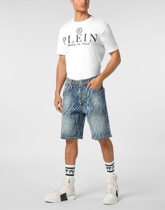 Denim Shorts Formentera Logo - Image 4