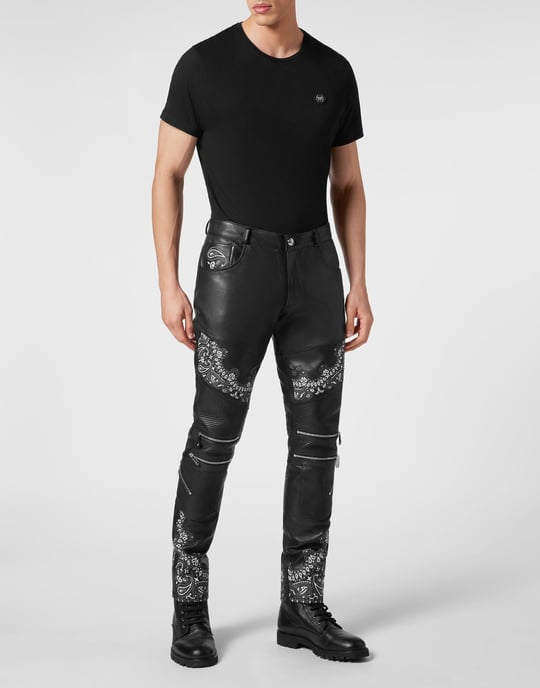 Pantalones De Cuero Paisley - Image 4