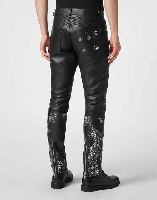 Pantalones De Cuero Paisley - Image 5
