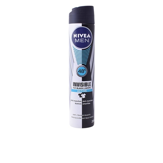 Men Black & White Active Desodorante Vaporizador 200 ml - Image 1