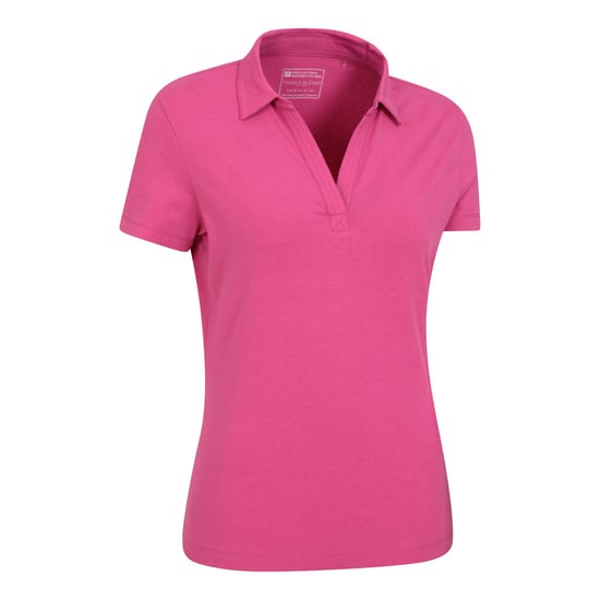 Mountain Warehouse Womens/Ladies UV Protection Polo Shirt (Bright Pink) - Image 4