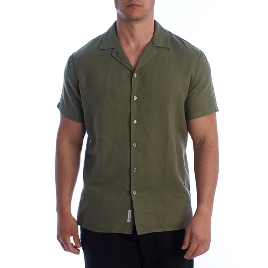 Camisa de lino de manga corta para hombre HS24MCA14 - Image 1