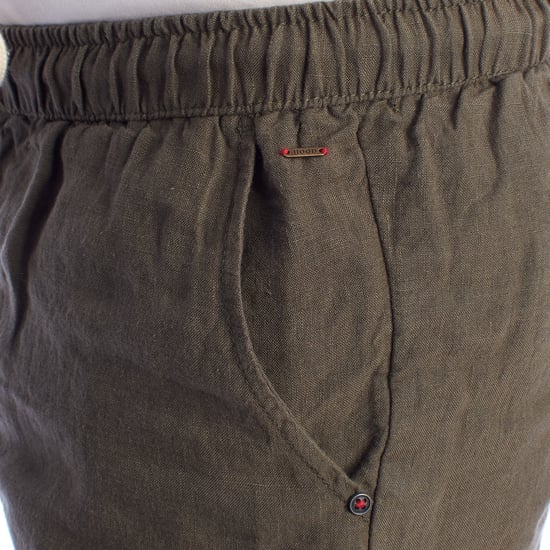 Bermudas de Lino para Hombre con Cordón HS24MBE09 - Image 3