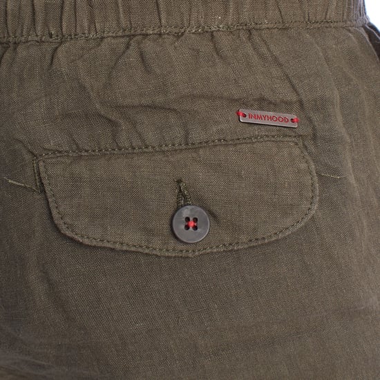 Bermudas de Lino para Hombre con Cordón HS24MBE09 - Image 4