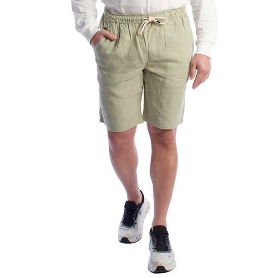 Pantalones Cortos de Lino para Hombre con Cinta Ajustable HS24MBE09 - Image 1