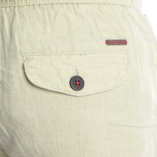 Pantalones Cortos de Lino para Hombre con Cinta Ajustable HS24MBE09 - Image 4
