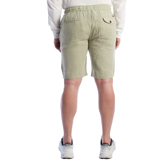 Pantalones Cortos de Lino para Hombre con Cinta Ajustable HS24MBE09 - Image 5