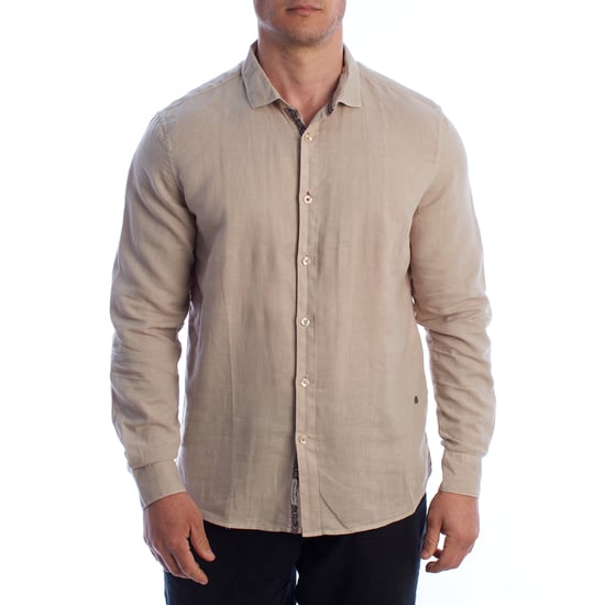 Camisa de lino de manga larga para hombre HS24MCA01 - Image 1