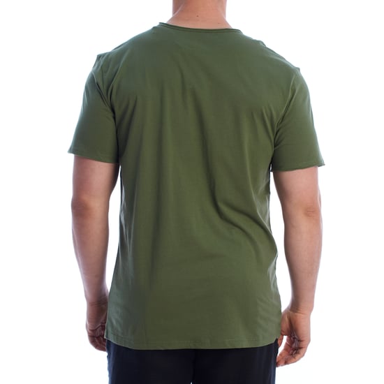 Camiseta de algodón básica de hombre de manga corta HS24MTS03 - Image 3