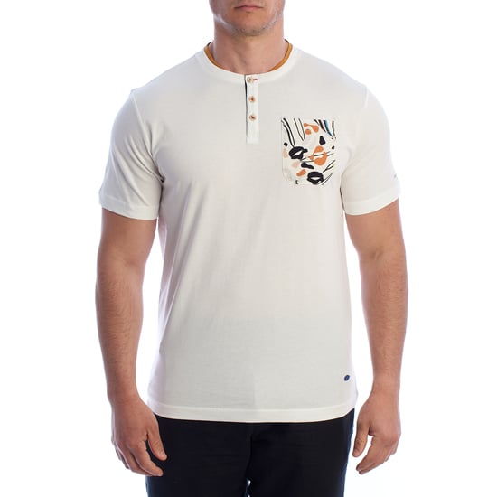 Camiseta Henley de Manga Corta para Hombre HS24MTS09 - Image 1