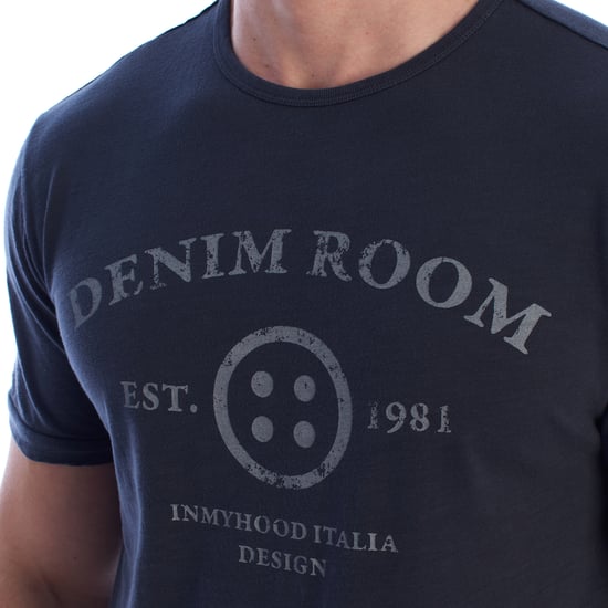 Camiseta de algodón estampada de hombre de manga corta HS24MTS19 - Image 2
