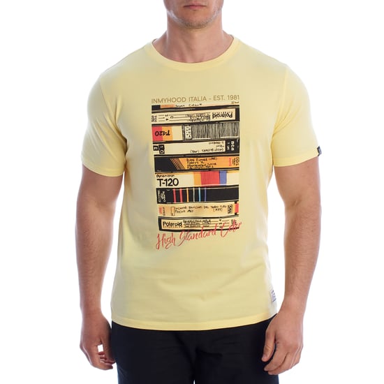 Camiseta de Algodón Gráfica de Manga Corta para Hombre HS24MTS24 - Image 1