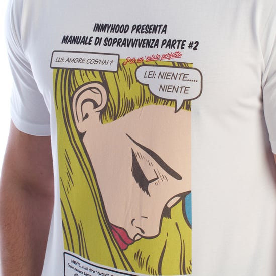 Camiseta de algodón para hombre con estampado de cómic de manga corta HS24MTS21-B - Image 2