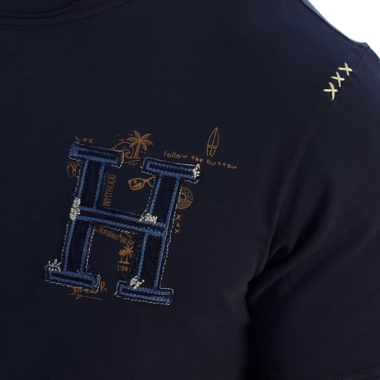 Camiseta Manga Corta de Algodón HS24MTS06 para Hombre - Image 2