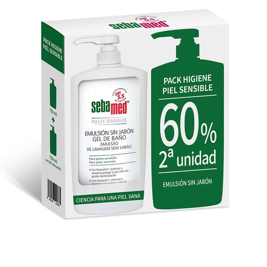 Emulsión Sin Jabón Gel De Baño 2 X 750 ml - Image 1