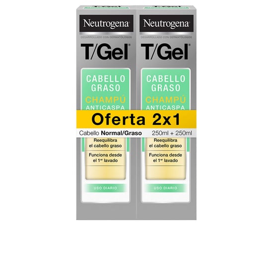 T/gel Champú Anticaspa Normal-graso Pack 2 X 250 ml - Image 1