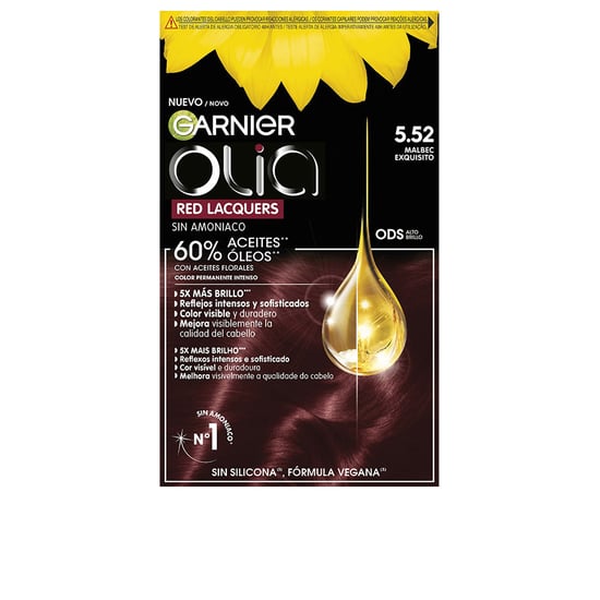 Olia Red Lacquers Coloración Permanente #5.52-malbec Exquisito - Image 1