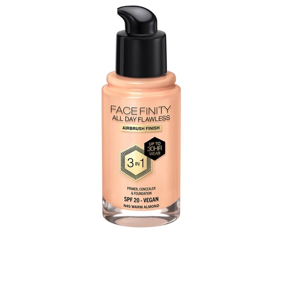 Facefinity All Day Flawless 3 In 1 Foundation #n45-warm Almond 30 ml - Image 1