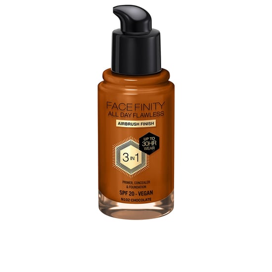 Facefinity All Day Flawless 3 In 1 Foundation #n102-chocolate 30 ml - Image 1
