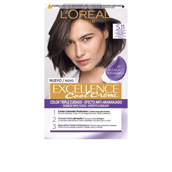 Excellence Cool Tinte #5.11-castaño Claro Ceniza Intenso 192 ml - Image 1