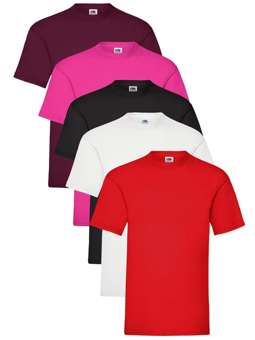 Paquete de 5 camisetas para hombre de Fruit of the Loom - Image 1
