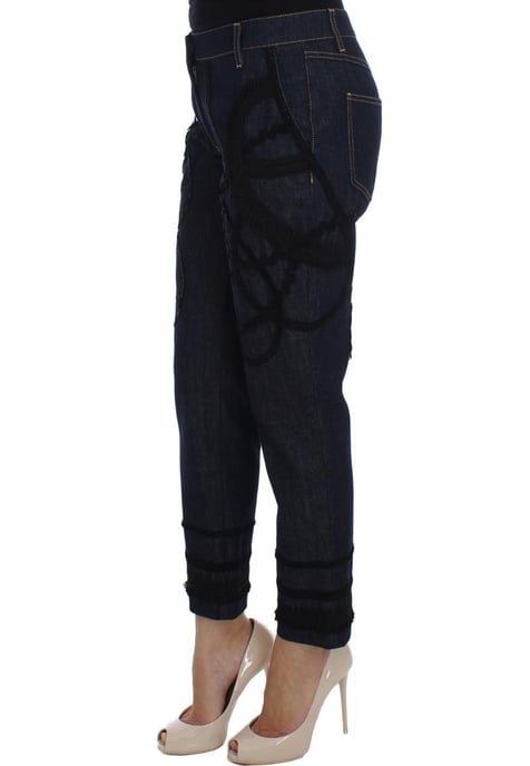 Jeans Torero de Algodón Denim Azul para Mujer de Dolce & Gabbana - Image 1