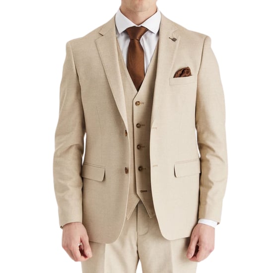 Blazer ligero de verano de un solo pecho para hombre en color beige - Image 2