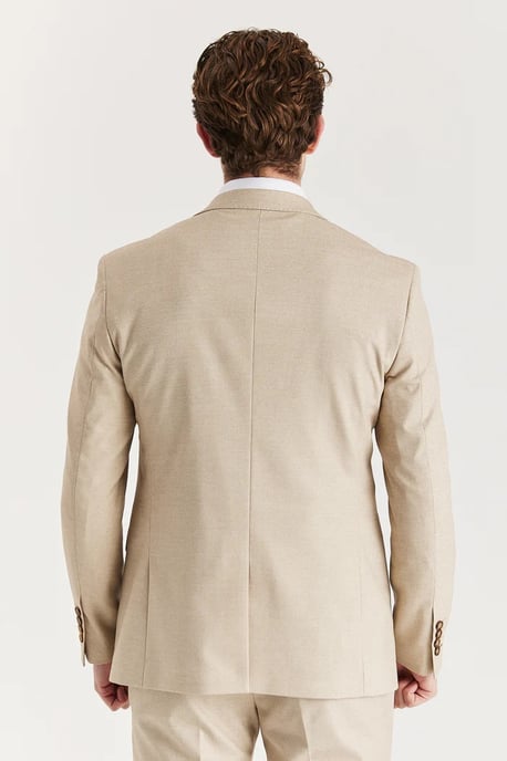 Blazer ligero de verano de un solo pecho para hombre en color beige - Image 3