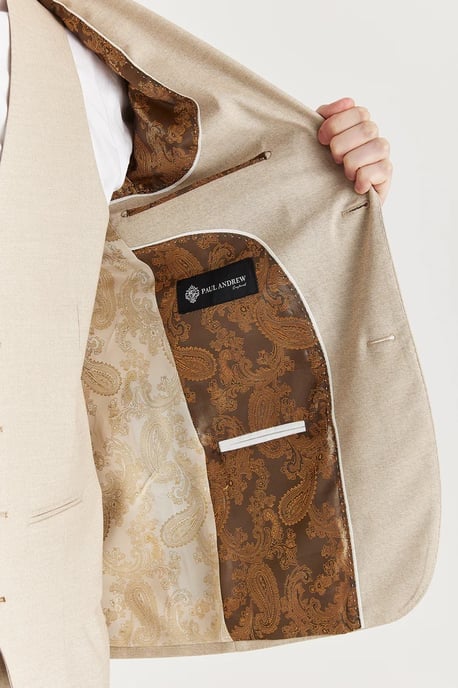 Blazer ligero de verano de un solo pecho para hombre en color beige - Image 5