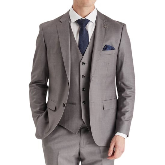 Blazer de traje gris a medida para hombre, chaqueta formal - Image 2