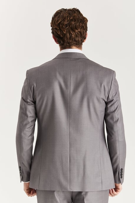 Blazer de traje gris a medida para hombre, chaqueta formal - Image 5