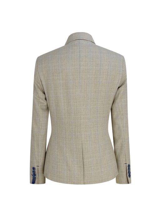 Chaqueta de tweed con diseño de espiga color crema para mujer Peaky Blinders - Image 4