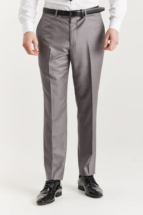 Pantalón gris de sastre para hombre, elegante y formal - Image 1