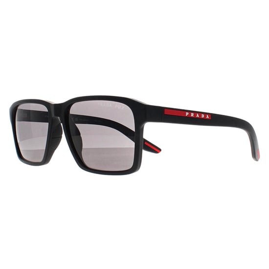 Gafas de sol Prada Sport PS05YS DG002G de caucho negro gris oscuro polarizadas - Image 2