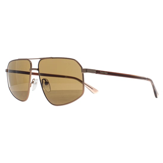 Calvin Klein CK23126S 770 mate ámbar oro marrón gafas de sol - Image 2