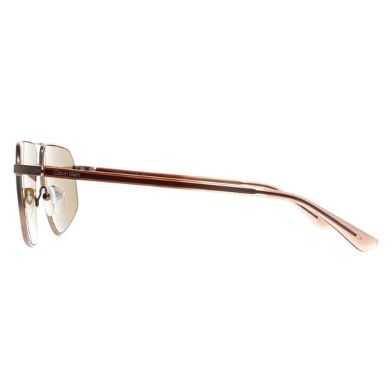 Calvin Klein CK23126S 770 mate ámbar oro marrón gafas de sol - Image 3