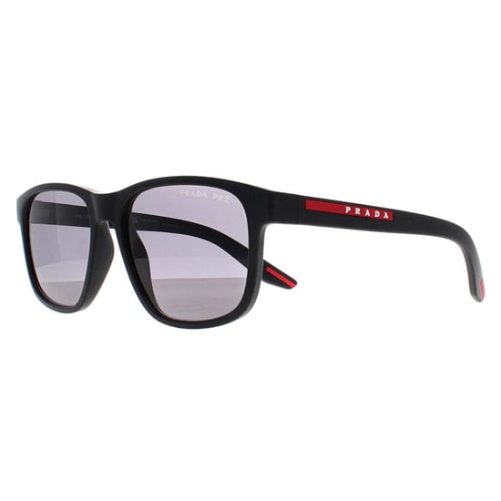 Gafas de sol Prada Sport PS06YS DG002G de caucho negro gris oscuro polarizadas - Image 2