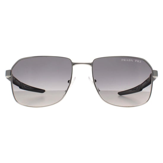 Prada Sport PS54WS 1BC06G gafas de sol polarizadas degradado gris plata - Image 1