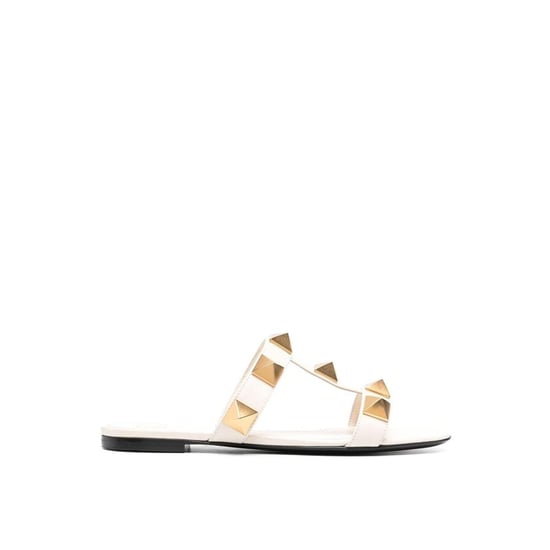 Sandalias planas de cuero Valentino Garavani Roman Stud - Image 4