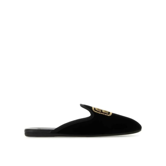 Mules Sin Talón Bordados con Logo de Miu Miu - Image 1