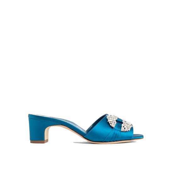 Manolo Blahnik Prinap 050 Mules de Satén - Image 1