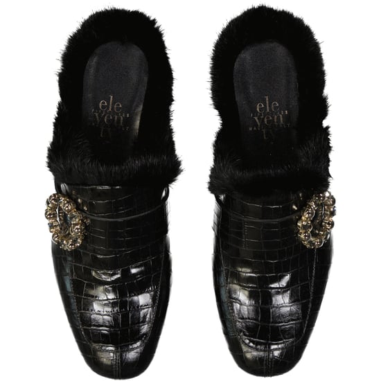 Mules de piel con pelo Eleventy - Image 3