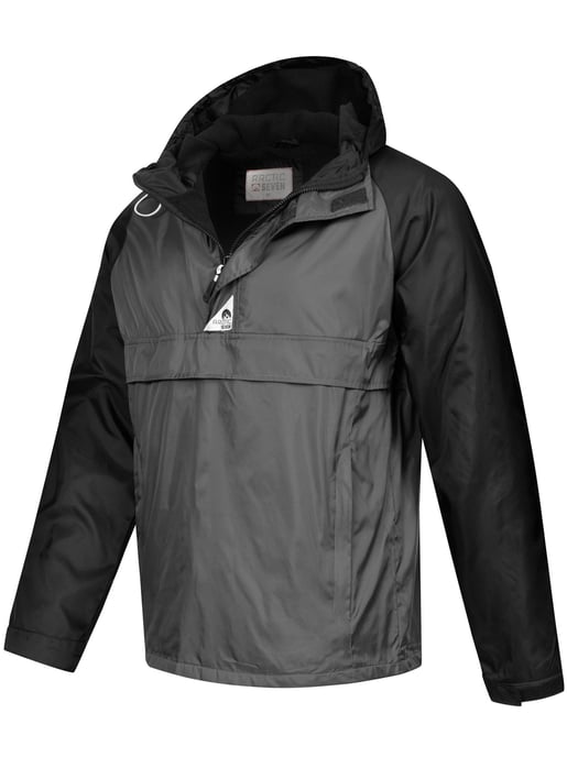 Chaqueta impermeable Arctic Seven para hombre – Gris oscuro-Negro - Image 2