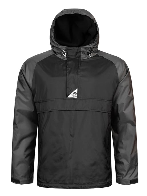 Chaqueta impermeable Arctic Seven para hombre – Negro-Gris oscuro - Image 4
